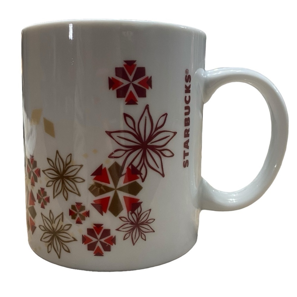 Starbucks Poinsettia Holiday Mug Size 12 oz